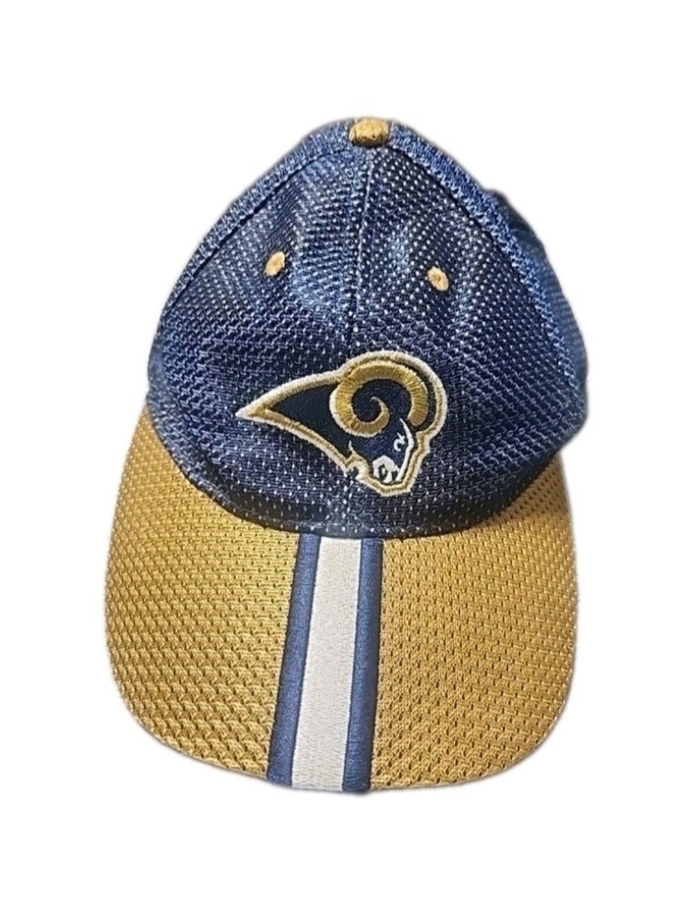 NFL Game Day St Louis Rams Hat Blue Gold Mesh Adjustable Baseball Cap Vintage
